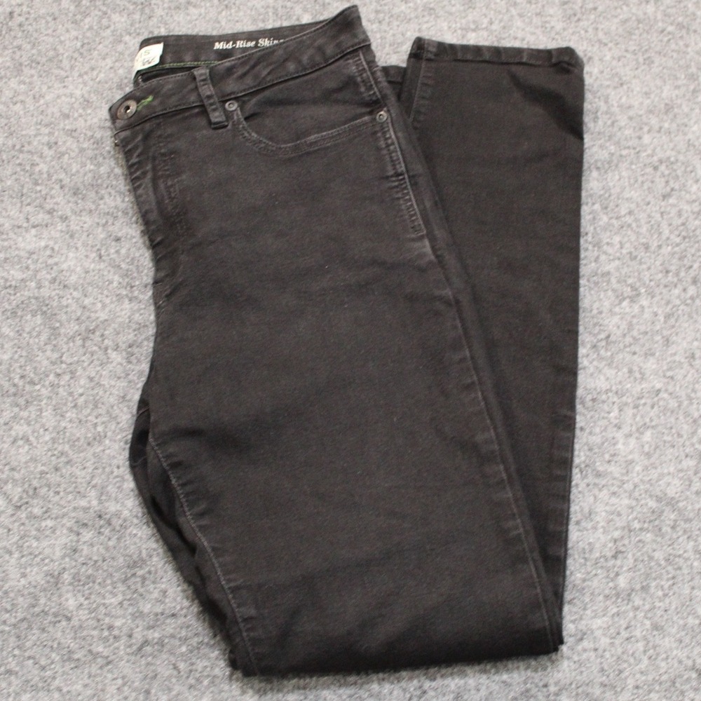 Orvis Mid-Rise Skinny Jeans Black‎ Size 10 Denim Casual Pants